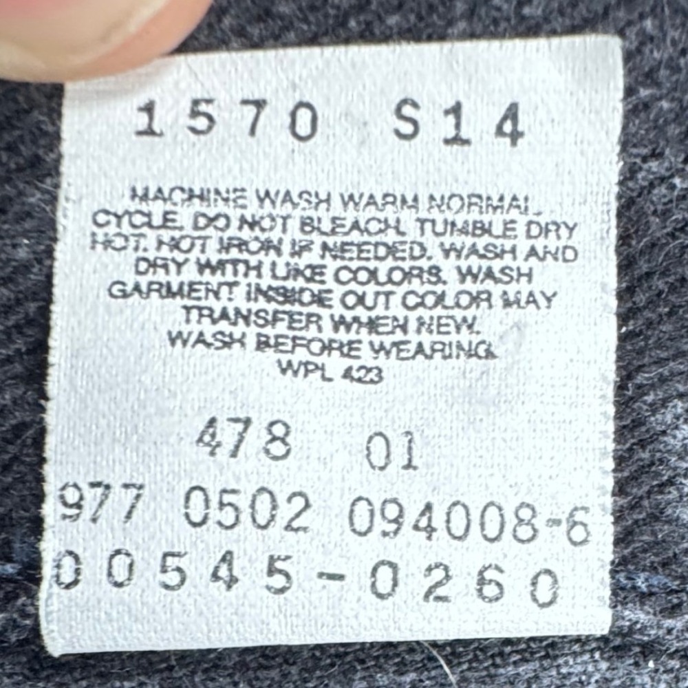 Vintage Levis 545 Loose Fit Jeans Black Mens 40x34 Brown Tab Denim Y2K - Picture 4 of 13
